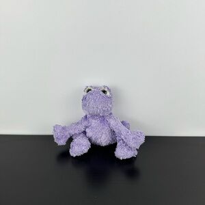 Russ Berrie Fruggy Frog 5” Purple Plush Stuffed Animal Green Eyes